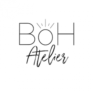 logo de la marque Boh Atelier, bijoux en plaqué or