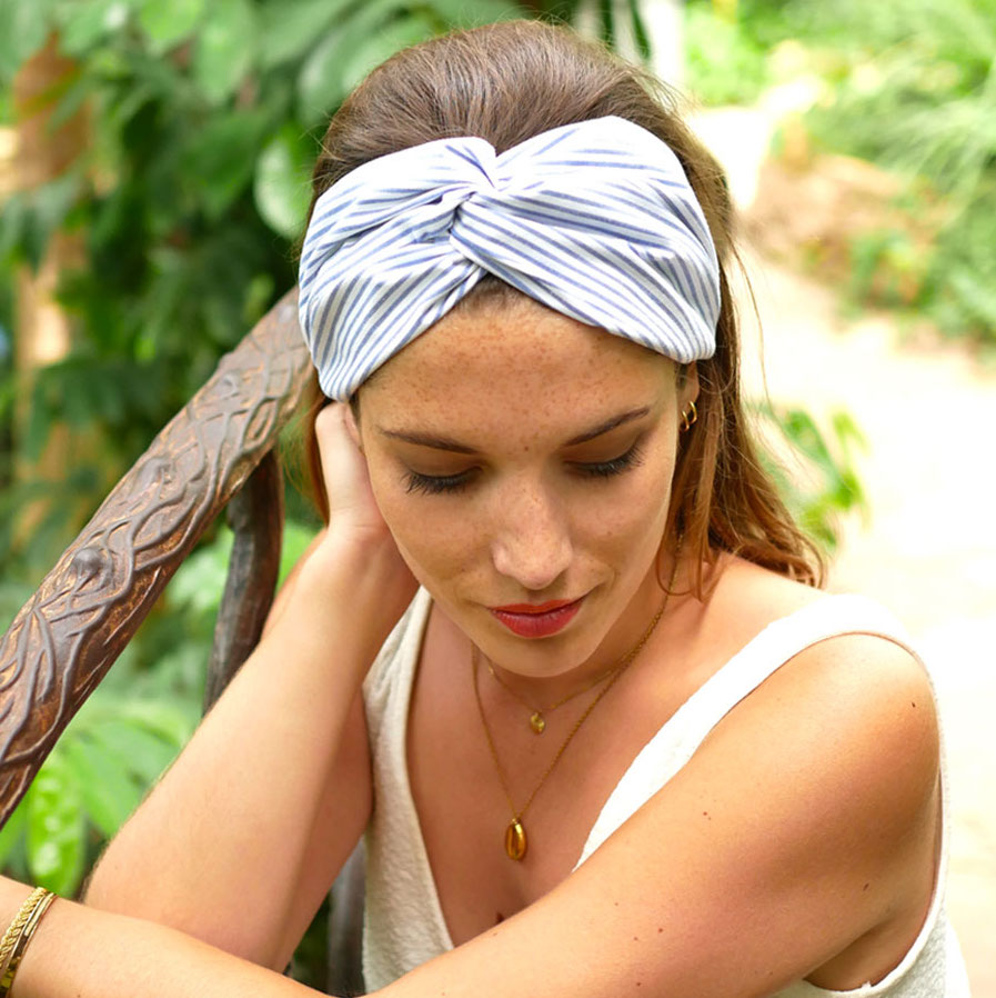 Headband marinière pour les cheveux