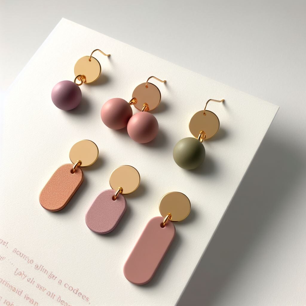 Des boucles d'oreilles pendantes de différentes couleurs.
