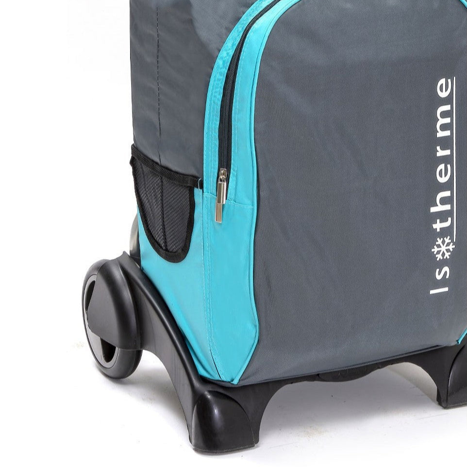 Zoom sur le sac isotherme MP Turquoise Anthracite