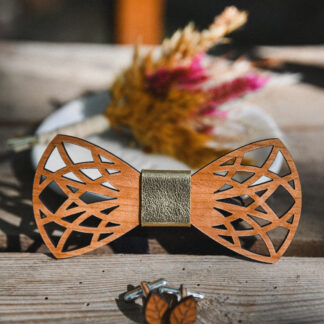 noeud papillon en bois pour votre mariage, mariage thème bois