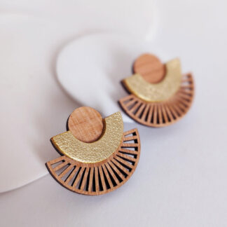 Boucles d'Oreilles OTTEM (style Maya) Fabriquées dans la Drôme